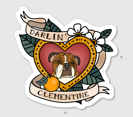 Darlin' Clementine Sticker